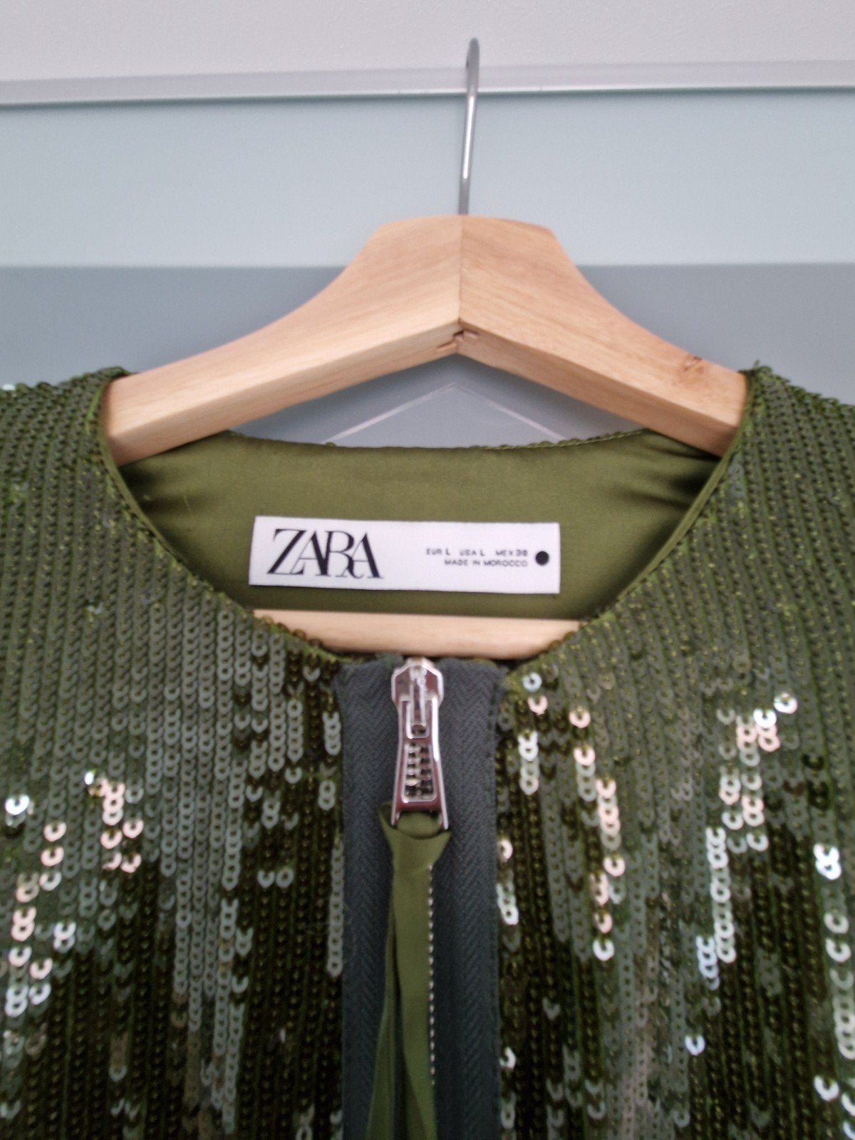 Zara bomberjack met pailletten, nieuw., Zara, Maat 42/44 (L), Nieuw, Ophalen of Verzenden