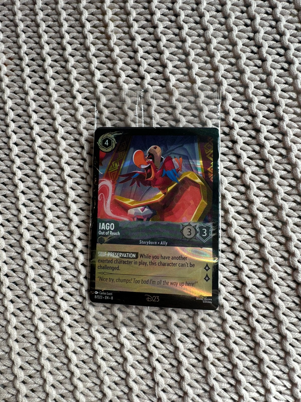 Disney Lorcana Iago Kaart 4, Verzamelen, Disney, Ophalen of Verzenden, Nieuw