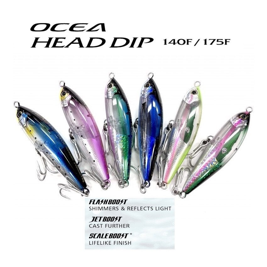 Big Game Shimano Ocea Head Dip Flashboost 14cm 70g Floating., Ophalen of Verzenden, Nieuw, Overige typen