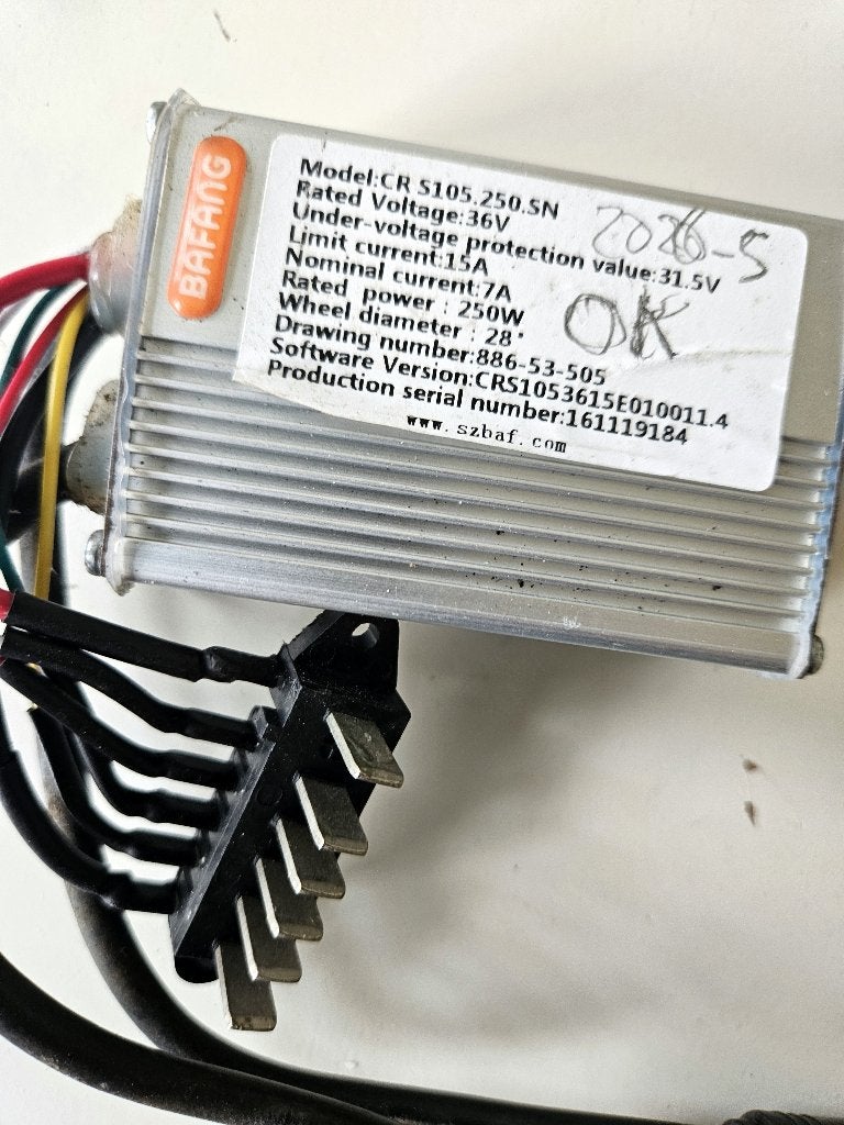 Bafang controller | 36v | CR S105.250.SN | Puch, Cortina,.., Ophalen of Verzenden, Gebruikt
