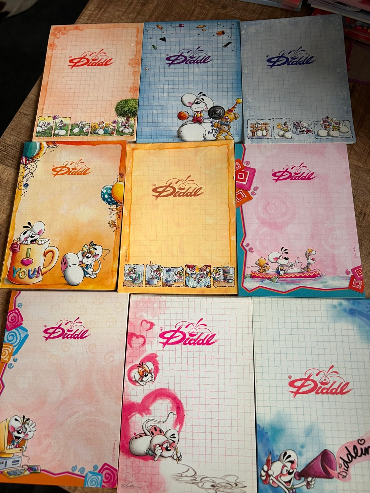 23 diddl blokken te koop., Verzamelen, Ophalen of Verzenden, Diddl, Zo goed als nieuw, Papier, Kaart of Schrift