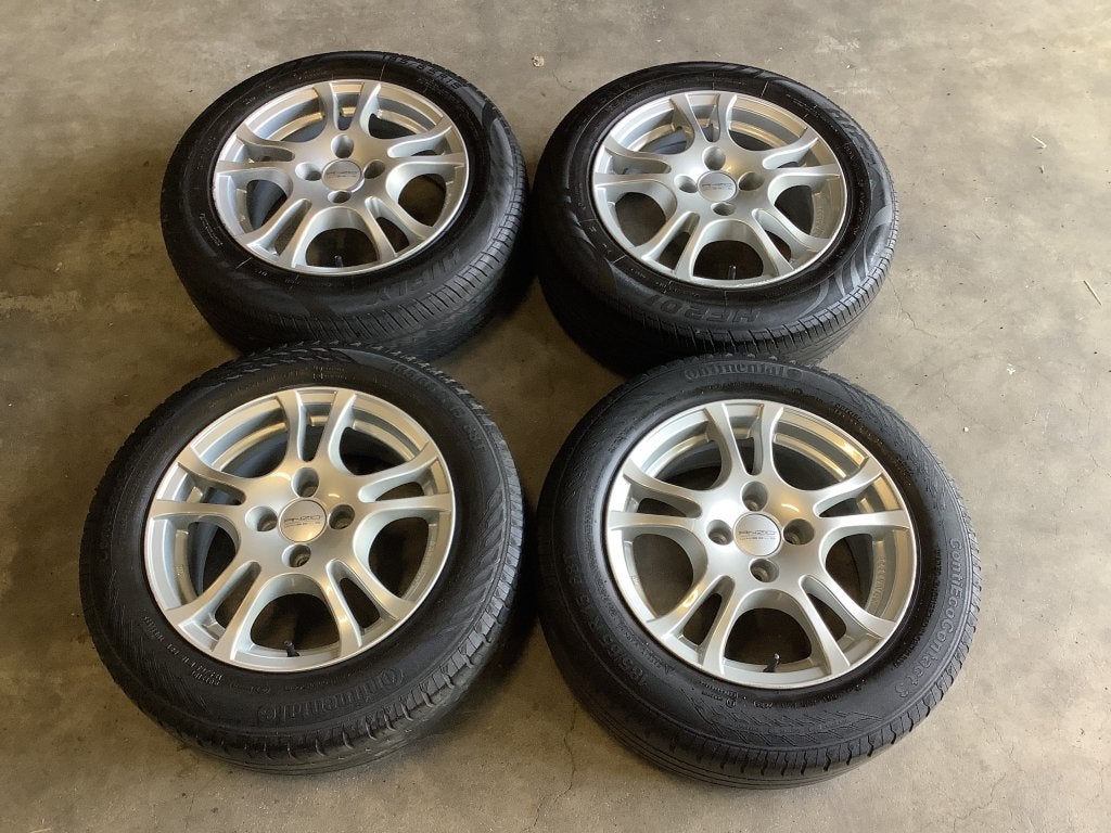 Anzio 15 inch velgen incl. zomerbanden 4x100, Gebruikt, 15 inch, Info@marktplaats.nl, Nederland