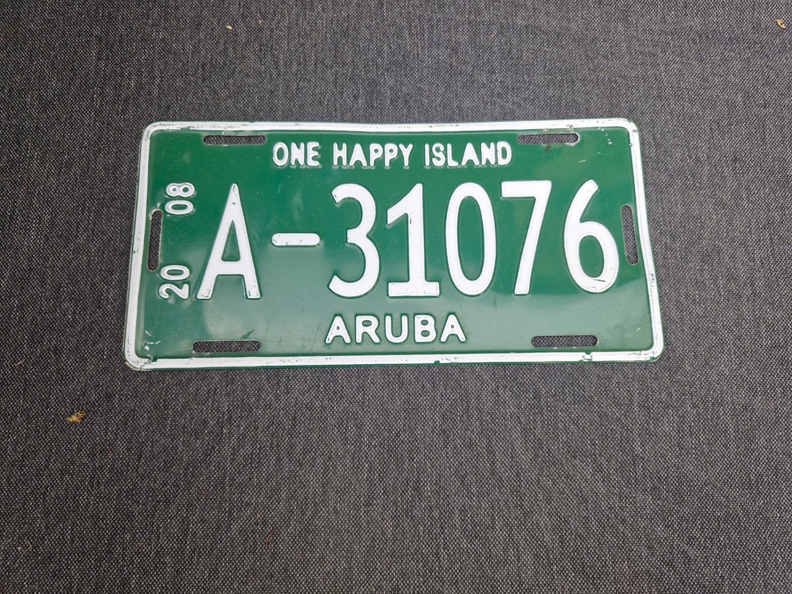 Kentekenplaat Aruba nummerbord Nummerplaat License plate, Ophalen of Verzenden, Gebruikt, Auto's