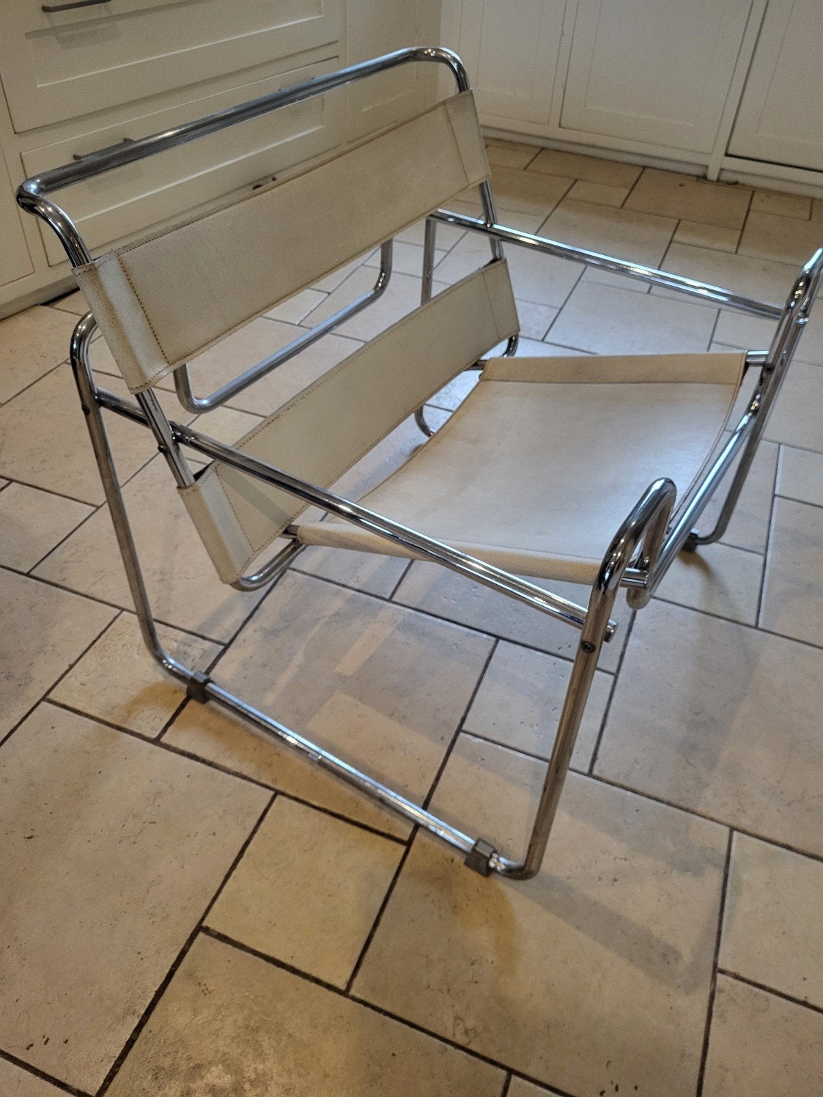 wassili Marcel Breuer replica vintage fauteuil made in Italy, Ophalen, Gebruikt, Eén
