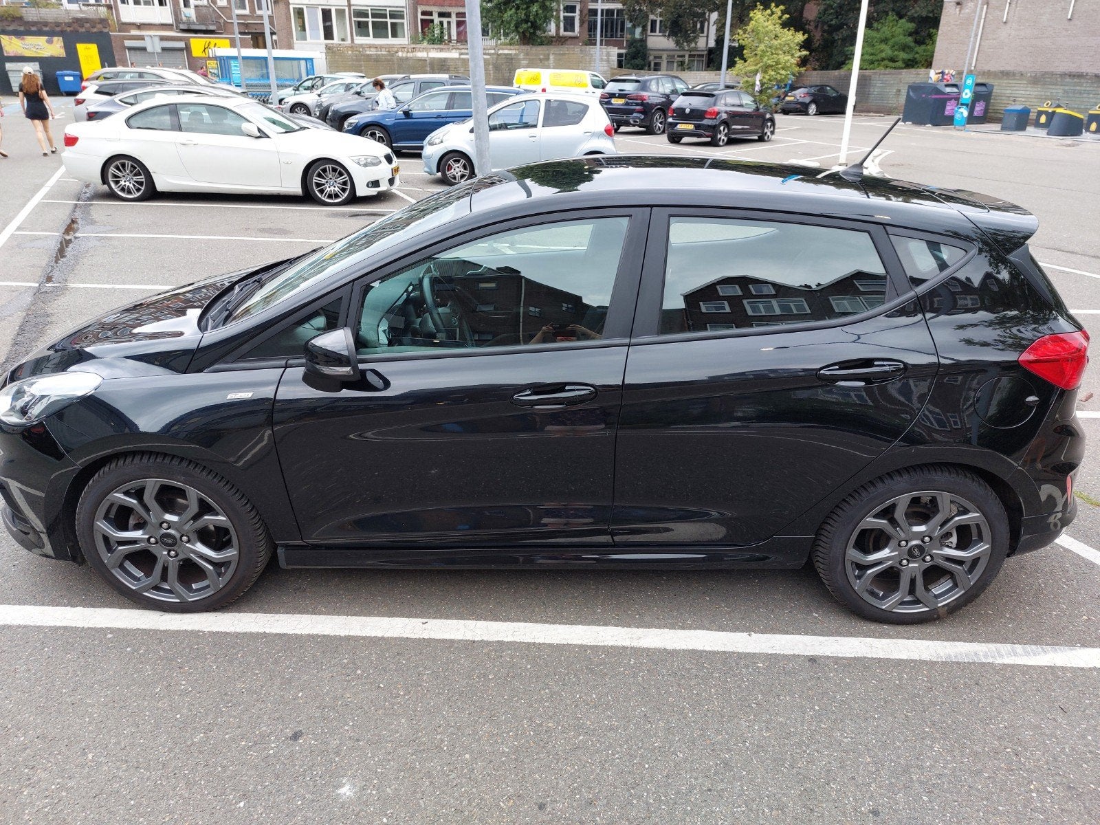 Ford Fiësta 1.0 Ecoboost 100pk 5dr 2018 Zwart, Auto's, Voorwielaandrijving, 1063 kg, Origineel Nederlands, Handgeschakeld
