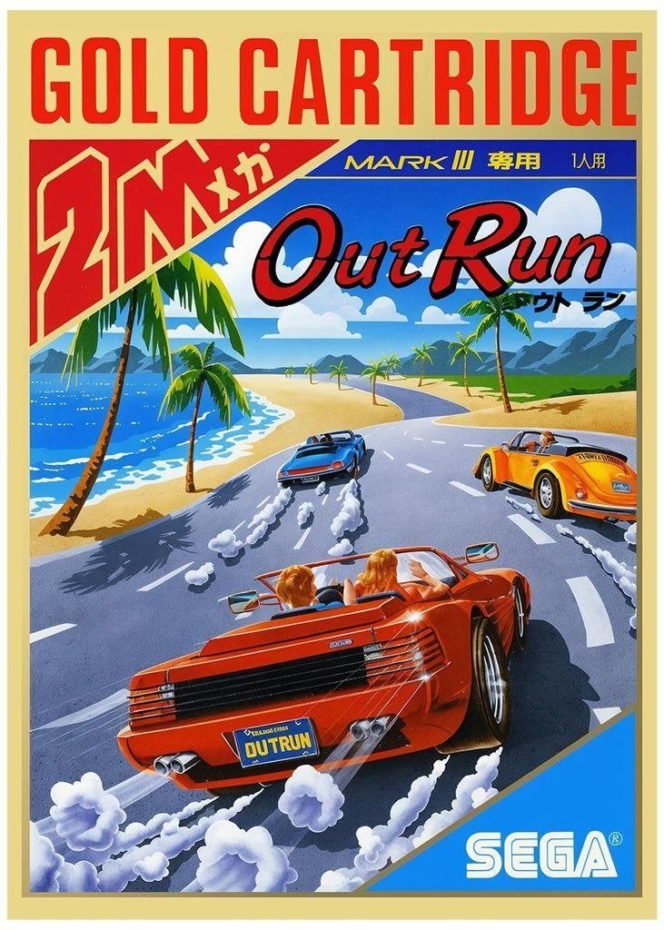 [Grote 50*70cm Game Poster] OUTRUN SEGA OUT RUN, Verzenden, 1 speler, Racen en Vliegen, Nieuw