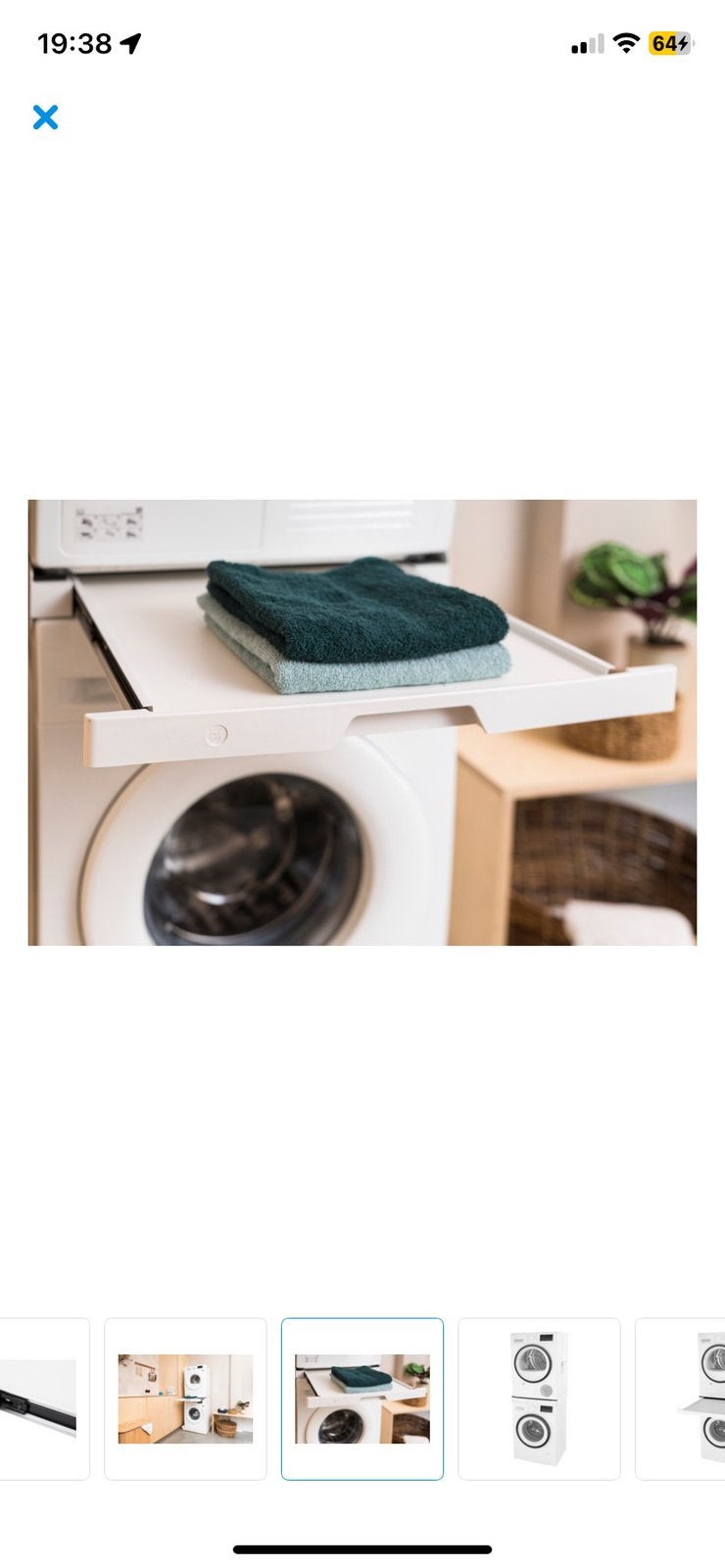 Uitschuifbaar tussenstuk tussen wasmachine en droger, Ophalen, Zo goed als nieuw