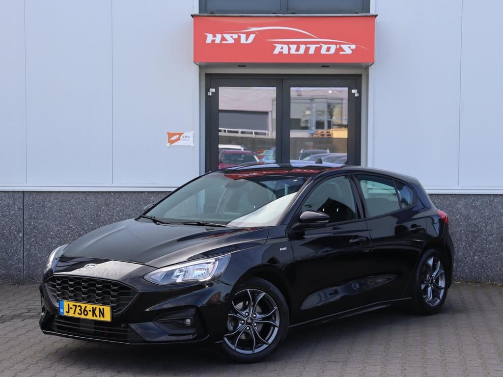 Ford Focus 1.0 EcoBoost ST Line Business navi LM camera, 125 pk, Gebruikt, Euro 6, Leder en Stof