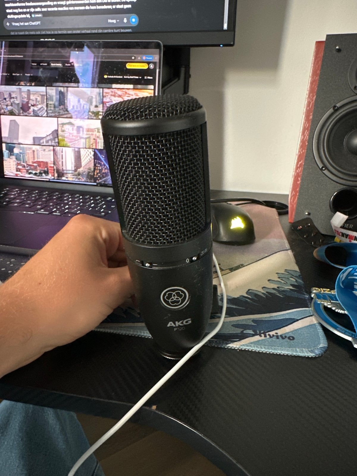 AKG P120 Condensator Microfoon - Studio Kwaliteit, Muziek en Instrumenten, Microfoons, Ophalen of Verzenden, Gebruikt, Studiomicrofoon