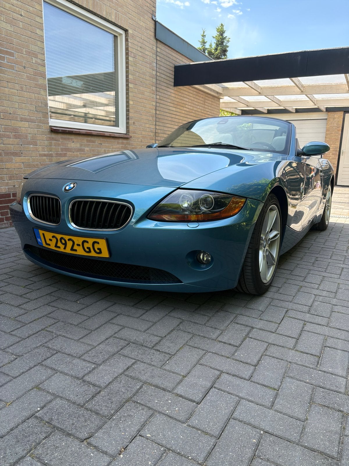 BMW Z4 2.5 I Roadster 2003 Blauw, Auto's, BMW, Achterwielaandrijving, Cabriolet, Blauw, 11 km/l