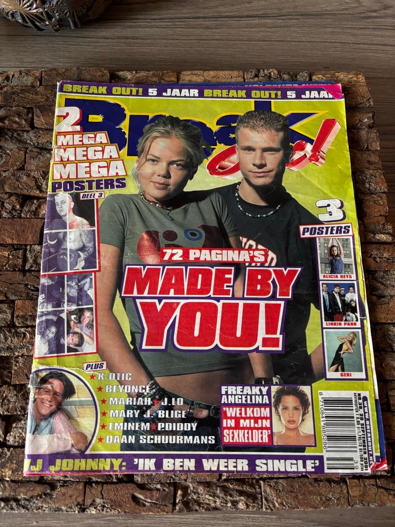 Break Out! Tijdschrift begin 2000 ( gratis verzenden ), Boeken, Ophalen of Verzenden, Gelezen, Gossip of Showbizz
