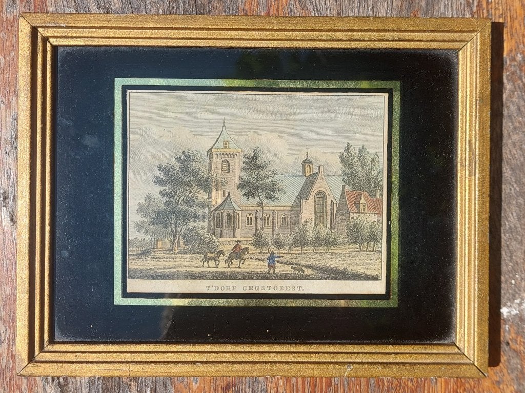 Prent van Oegstgeest, Ophalen, Zo goed als nieuw, Voor 1940, Prent