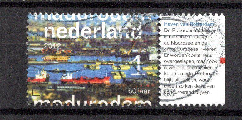 gestempelde zegel. Jaar 2012:  Madurodam met tab, Ophalen of Verzenden, Na 1940, Gestempeld