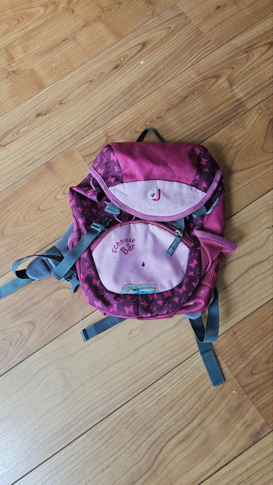 Deuter Schmusebär kinderrugzak roze, Ophalen of Verzenden, Gebruikt, Overige merken, 30 tot 45 cm