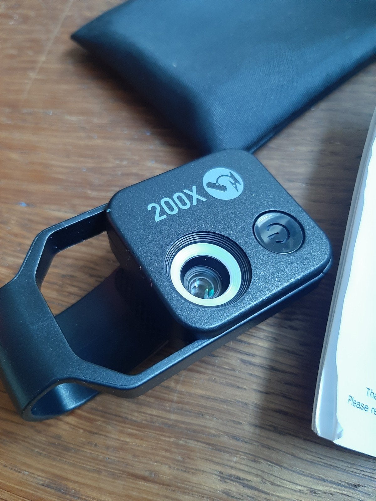 Smartphone Microscoop 200x Vergroting met Instructies, Ophalen of Verzenden, Zo goed als nieuw, Minder dan 400x, Onderdelen of Toebehoren