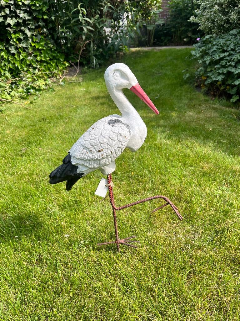 ooievaar voor in de tuin, Ophalen, Gebruikt