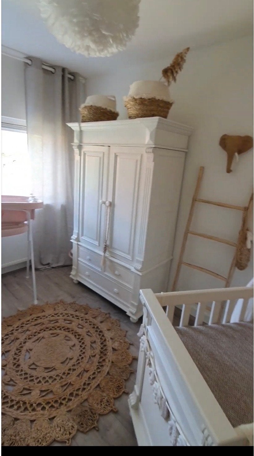 Complete babykamer: Ledikant, commode en kledingkast, Kinderen en Baby's, Kinderkamer | Complete kinderkamers, Ophalen, Zo goed als nieuw
