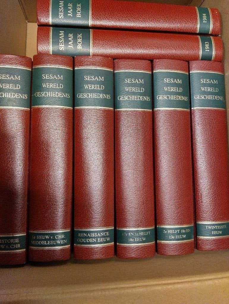 Nr. 1014 Sesam Wereldgeschiedenis in 6 delen + 2 jaarboeken, Ophalen of Verzenden, Gelezen, Overige gebieden