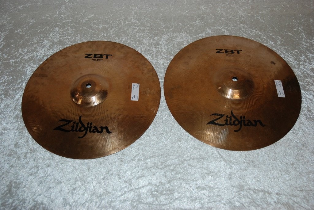 Zildjian ZBT hihat bekkens 1042/1194 14 inch  <26261670>, Gebruikt, ., Drums of Percussie, Ophalen of Verzenden