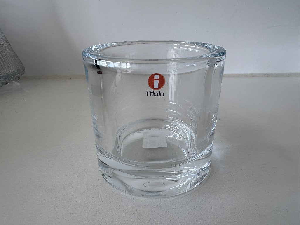 Iittala Kivi clear 80 mm, Wit, Waxinelichthouder, Ophalen of Verzenden, Iittala