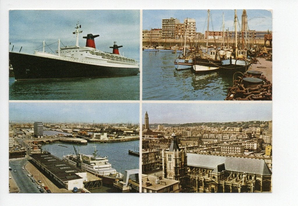 Frankrijk. Ansichtkaart Le Havre: Paquebot France. 1973, Verzamelen, Ophalen of Verzenden, 1960 tot 1980, Gelopen, Frankrijk