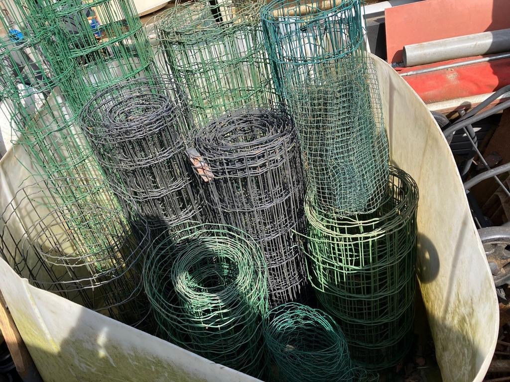 Diversen stukken gaas hekwerk, Ophalen, Gebruikt, 10 tot 20 meter, Gaas