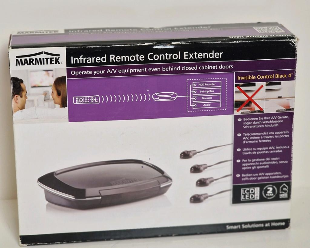 Marmitek Invisible Control Black 4 IR Afstandsbediening, Ophalen of Verzenden, Zo goed als nieuw, Origineel, Game console