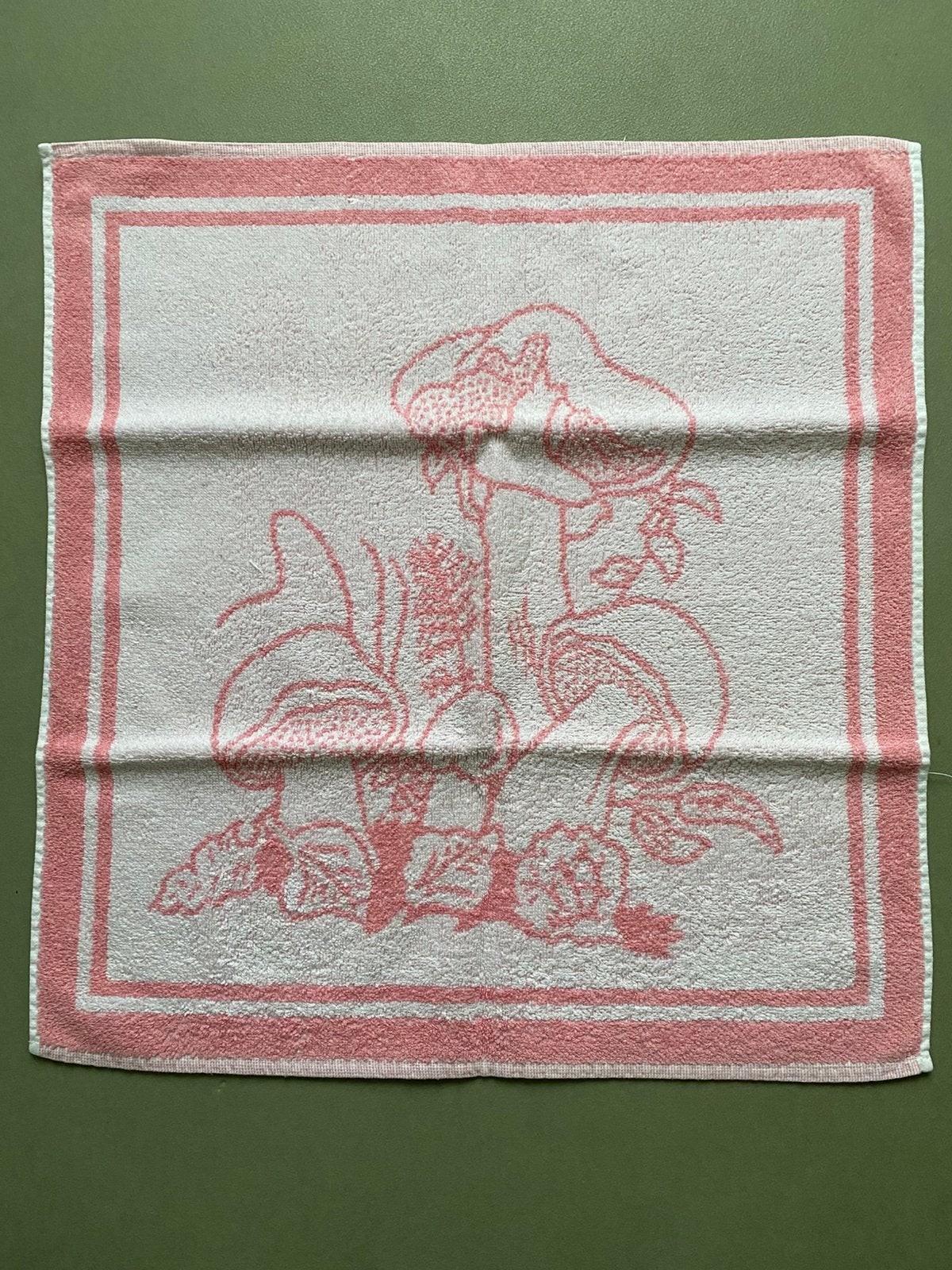 Keukenhanddoek + theedoek - roze, Katoen, Overige merken, Zo goed als nieuw, Roze