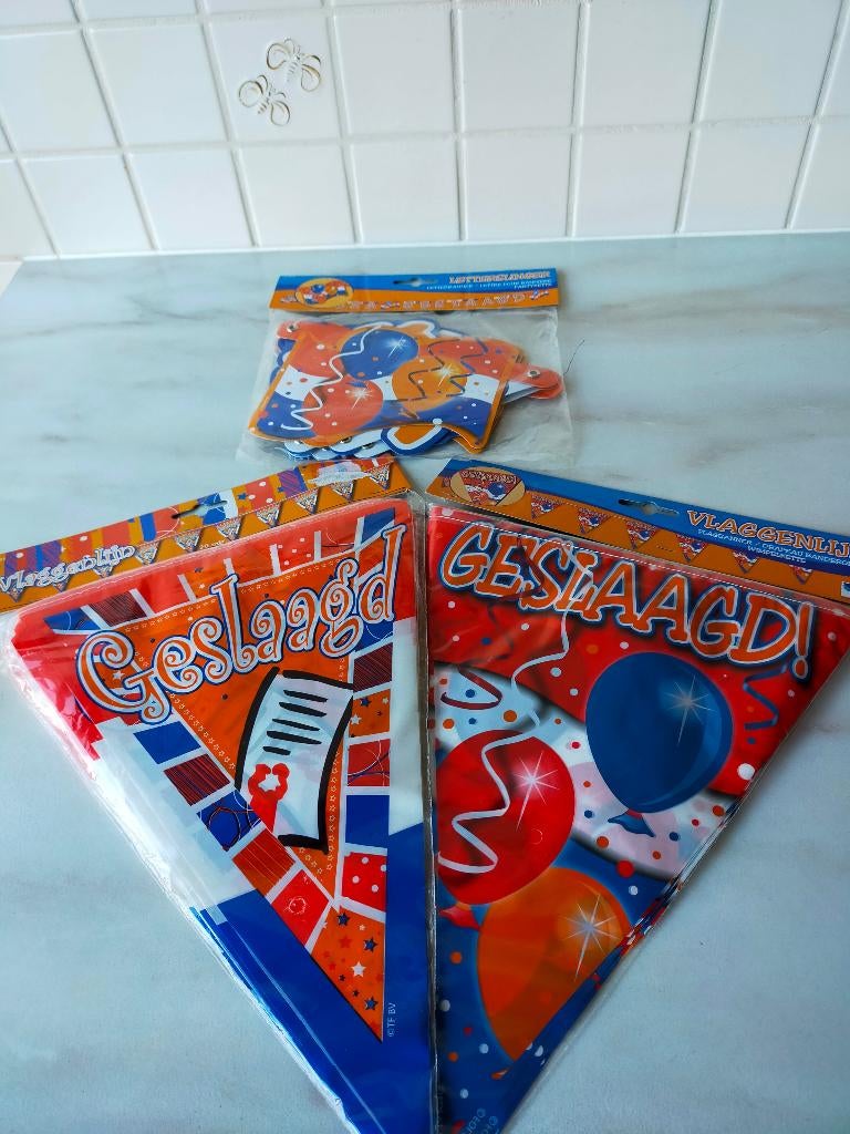 Vlaggenlijn/Letterslinger, Ophalen, Nieuw, Versiering, Overige
