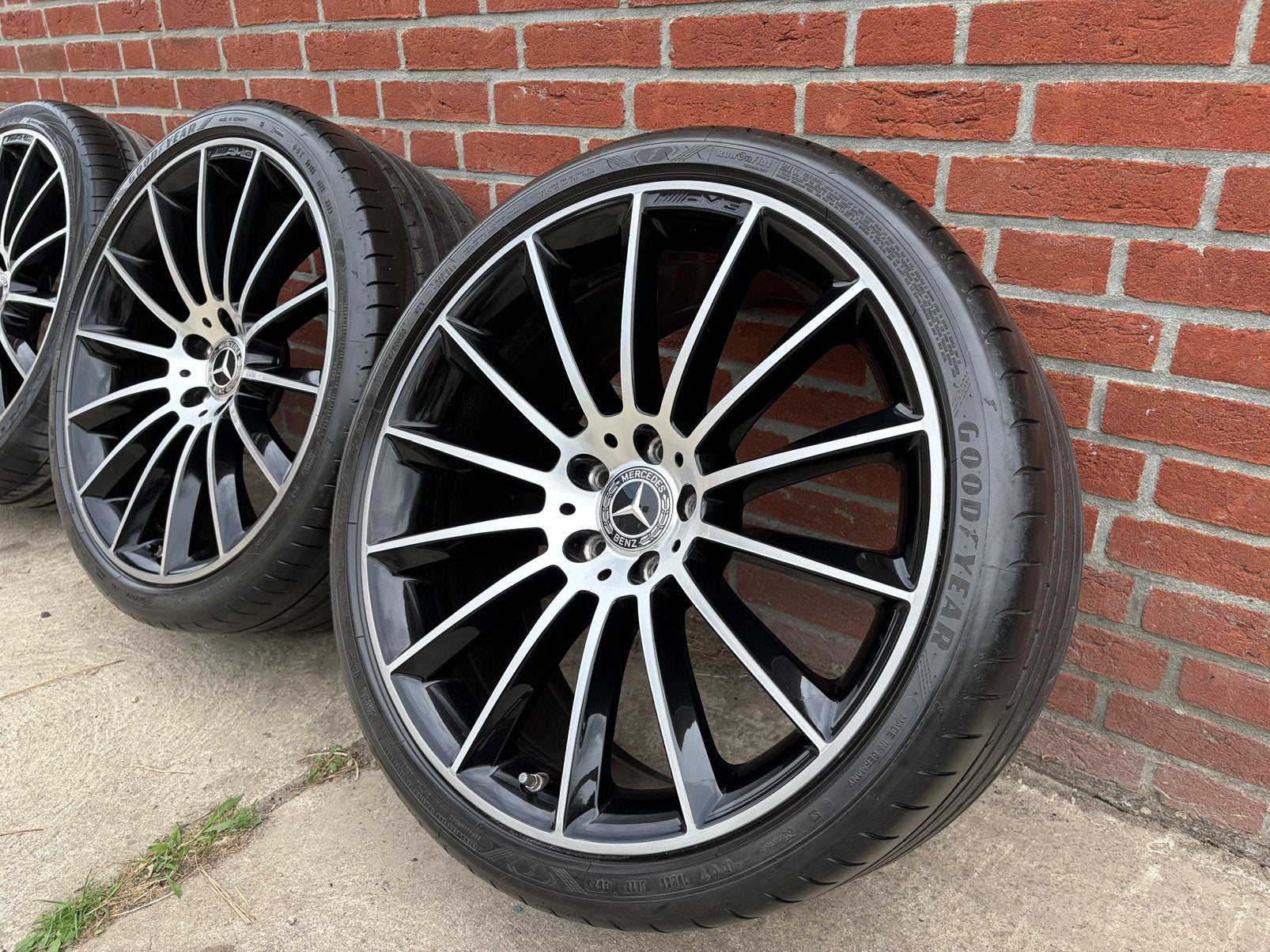 Originele 20 Inch Mercedes AMG Night Pack breedset velgen, Auto-onderdelen, Banden en Velgen, Ophalen, 245 mm, Velg(en), 20 inch