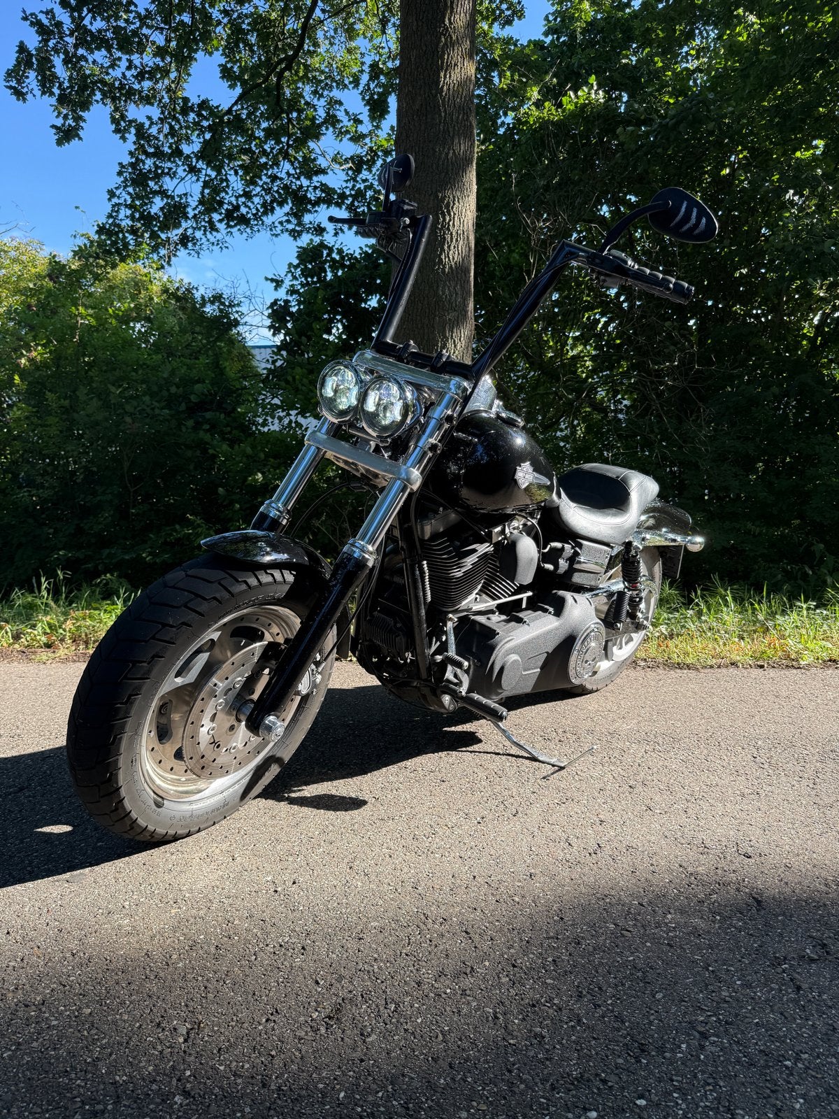 Harley-Davidson Dyna Fat Bob 2008 - Custom uitlaat, 2 cilinders, Sportuitlaat, Chopper, Gebruikt