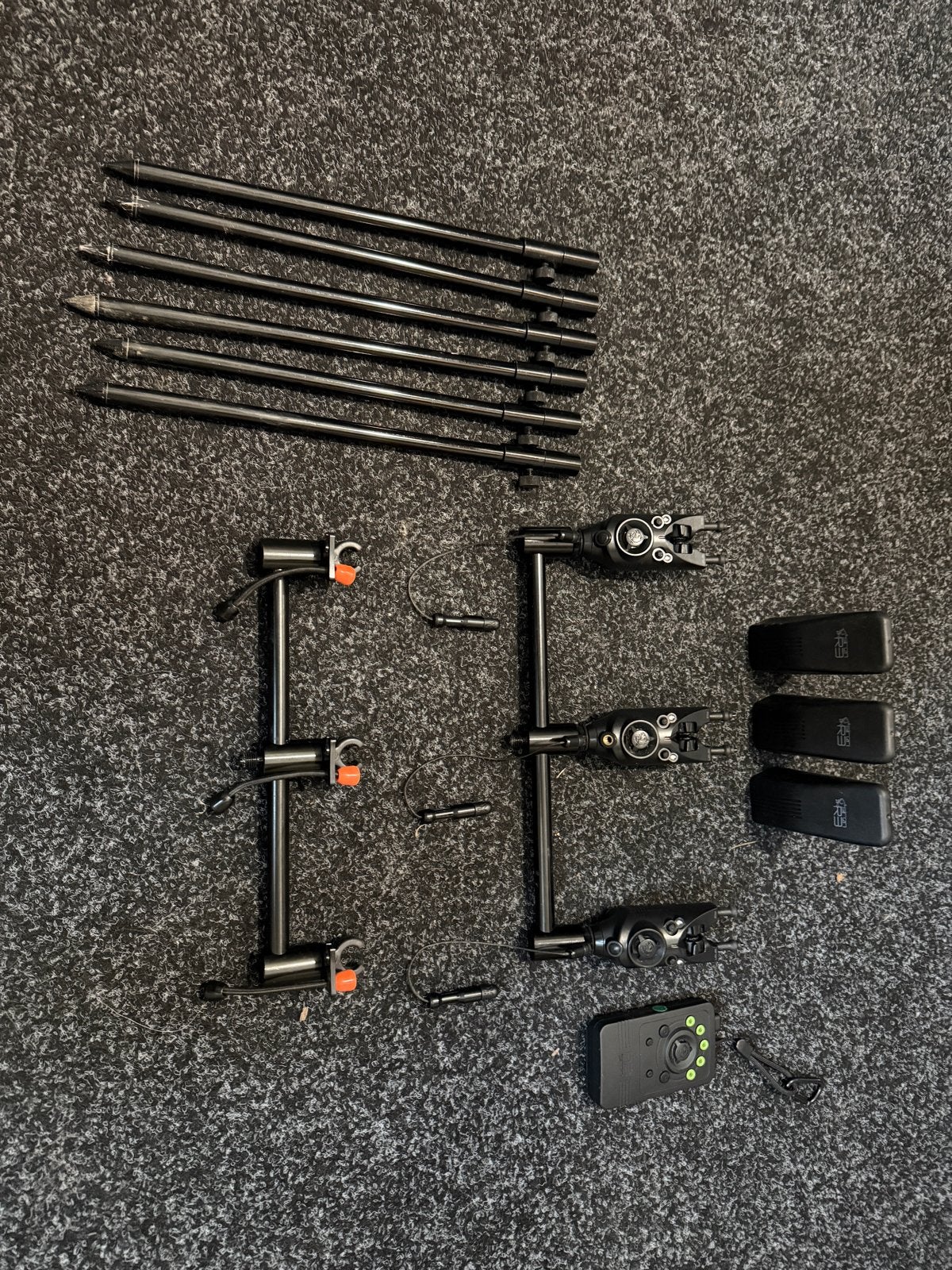 3x Nash Siren R3 Beetmelders + Ontvanger incl steunen, Watersport en Boten, Hengelsport | Karpervissen, Ophalen, Gebruikt, Overige typen