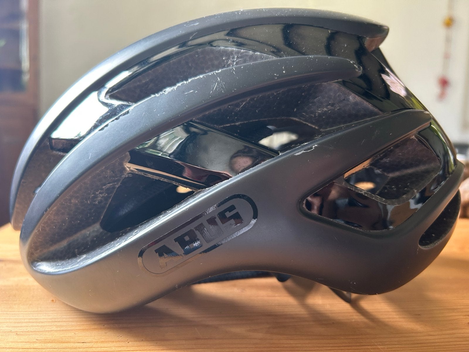 Abus AirBreaker helm - Zo goed als nieuw, Ophalen of Verzenden, Zo goed als nieuw, Overige maten, Heer of Dame