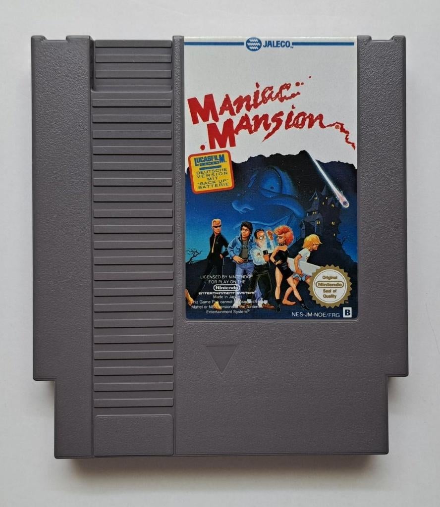 nes - maniac mansion, Spelcomputers en Games, Avontuur en Actie, 1 speler, Ophalen of Verzenden, Zo goed als nieuw