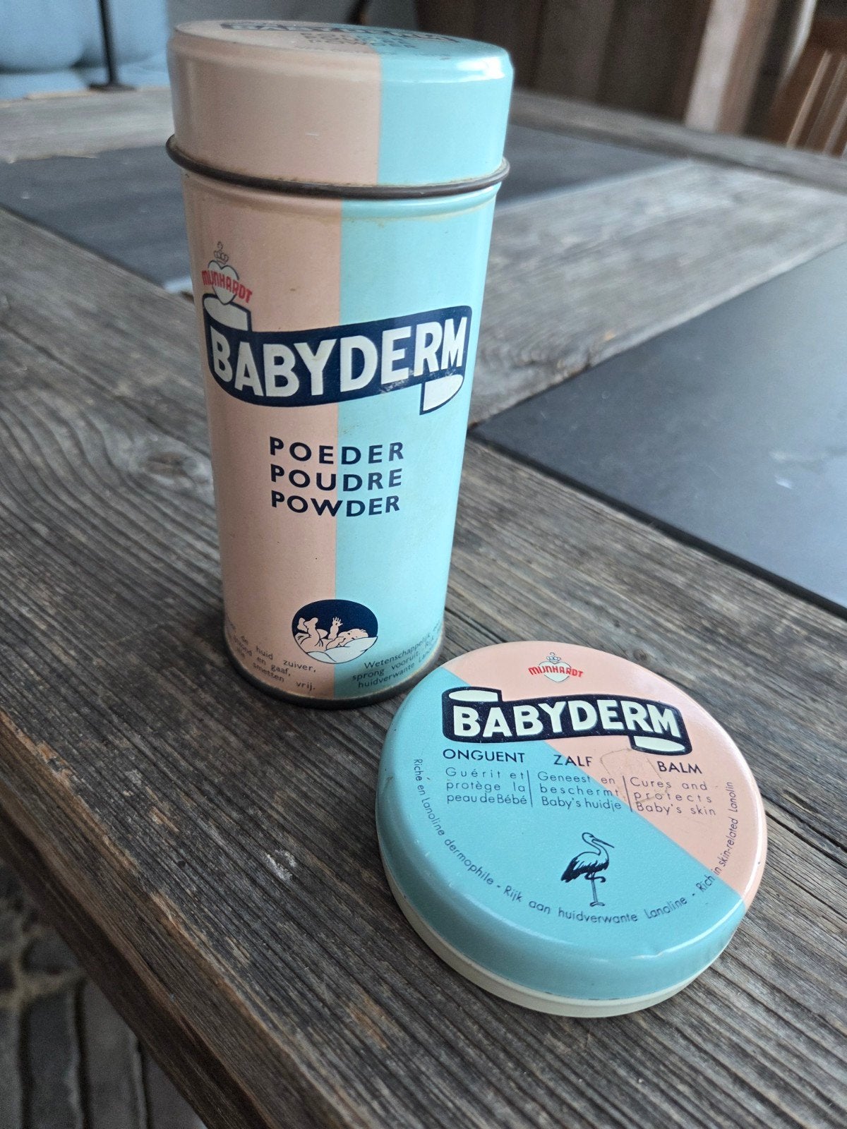 vintage babyderm blikjes, Verzamelen, Ophalen of Verzenden