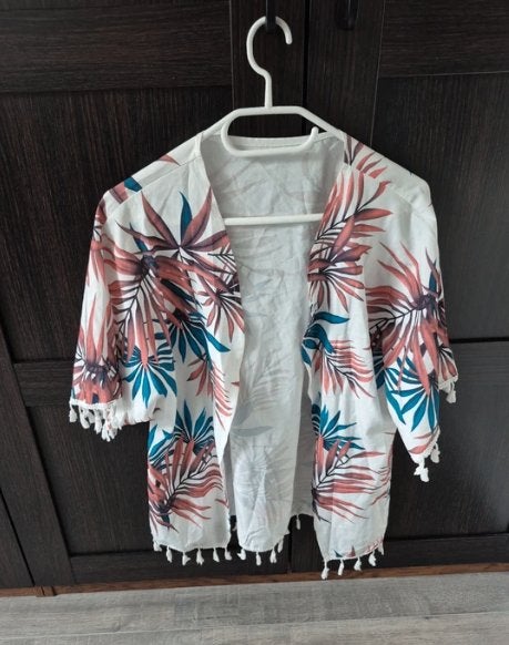 Zomerse Kimono's met Tropische Print en Kwastjes - Set van 2, Kleding | Dames, Overige typen, Meerkleurig, Ophalen of Verzenden