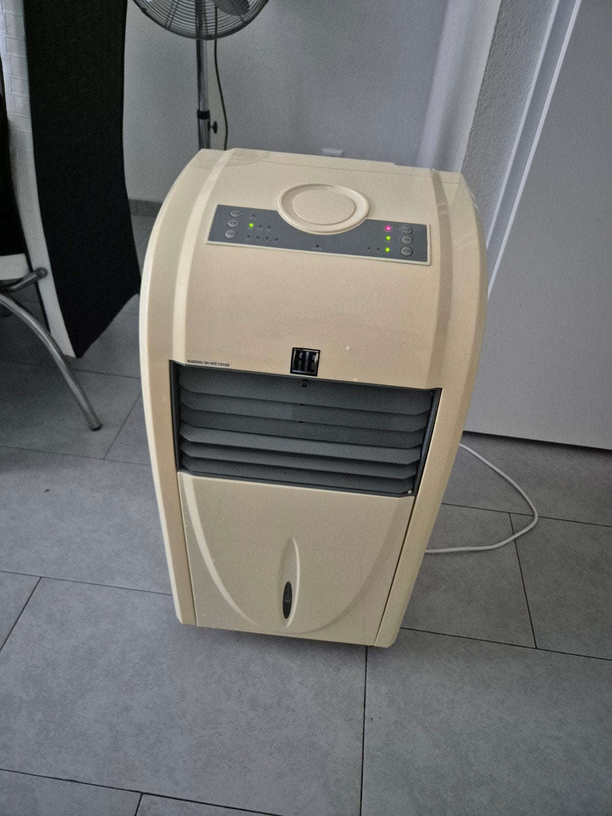 HE Mobiele Airco - Koelen en Ventileren, Ophalen, Gebruikt, Minder dan 60 m³, 3 snelheden of meer