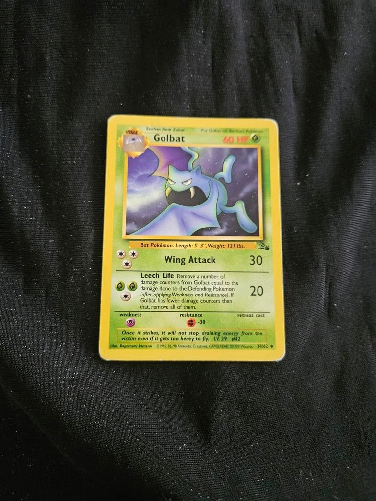 Pokémon Kaart: Golbat (Neo Genesis 34/111) - Gebruikt, Ophalen, Gebruikt, Losse kaart