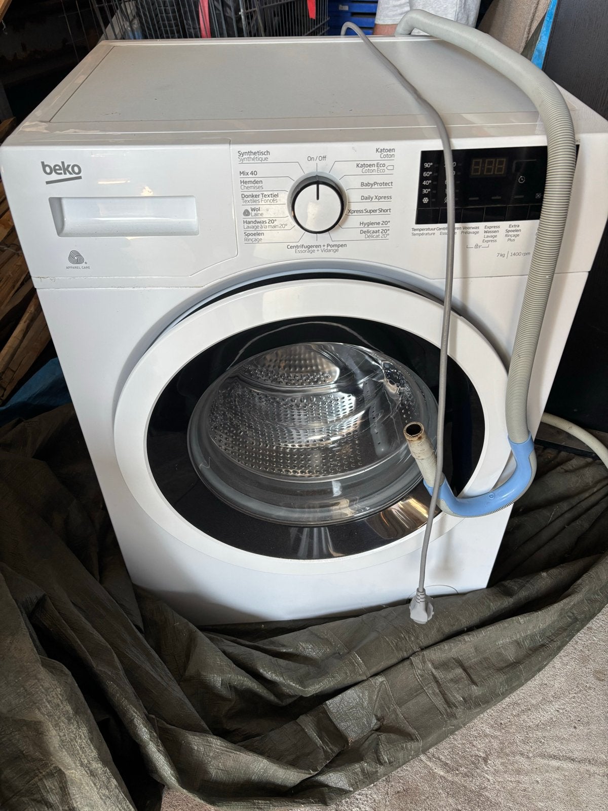 Goed werkende Beko wasmachine, Ophalen, Gebruikt, Voorlader, 85 tot 90 cm