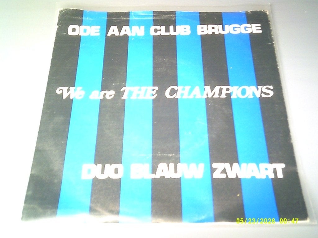 Club Brugge Champions Vinyl singel., Ophalen of Verzenden, Zo goed als nieuw, Buitenlandse clubs, Poster, Plaatje of Sticker