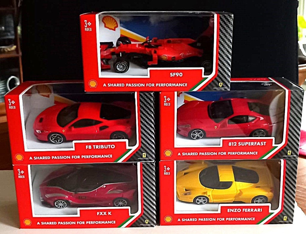 5 X Ferrari Burago 1:43, Ophalen of Verzenden, Nieuw, Auto, Overige merken