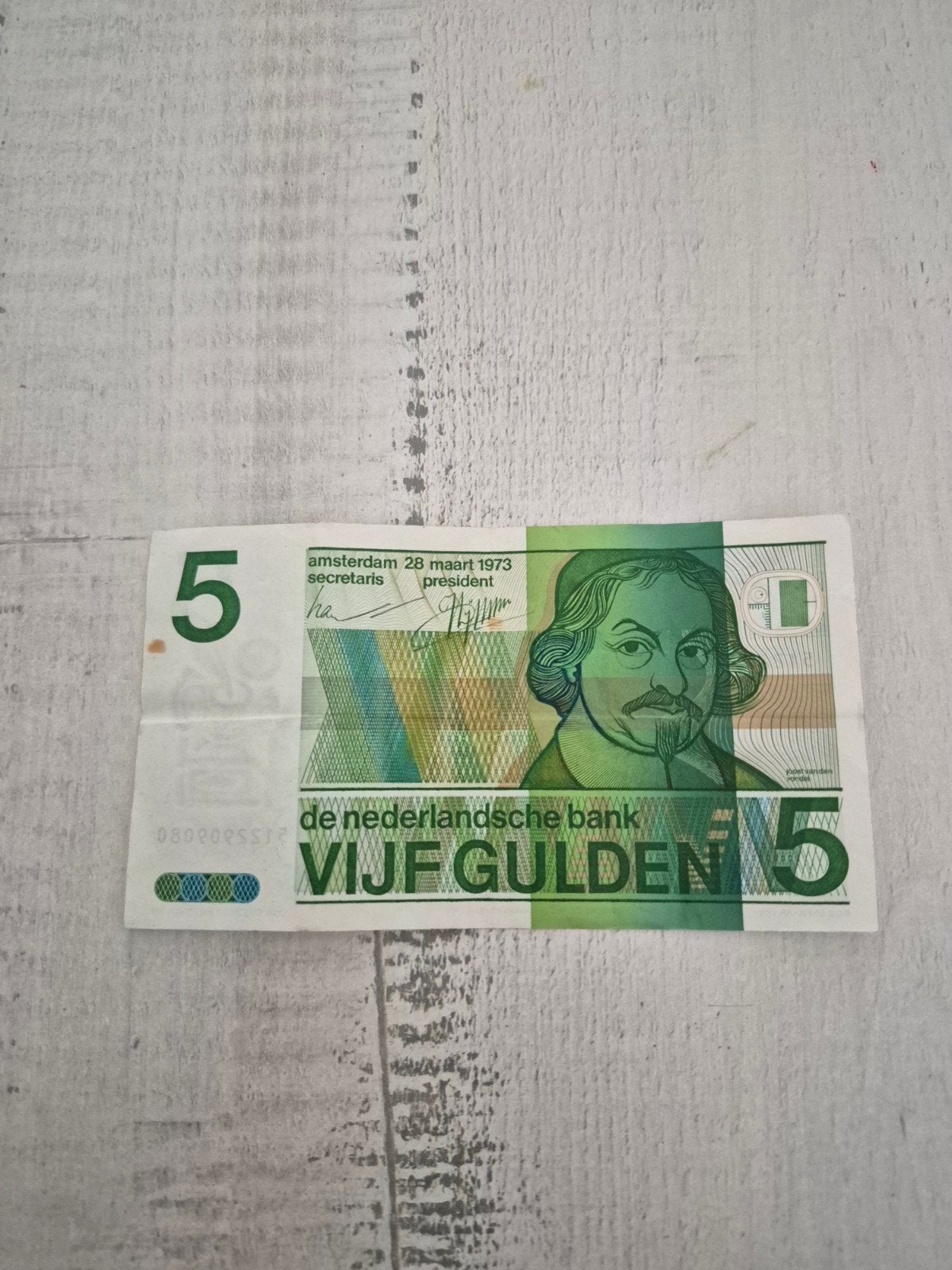 Zeldzaam 5 Gulden biljet uit 1973 - Nederlandse Bank, Ophalen of Verzenden, 5 gulden, Los biljet
