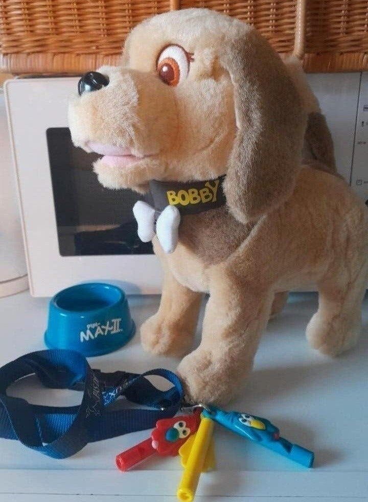 Interactieve speelgoed hond Bobby vintage ZGAN, Verzenden, Hond, Zo goed als nieuw, Middelgroot (20 tot 80 cm)