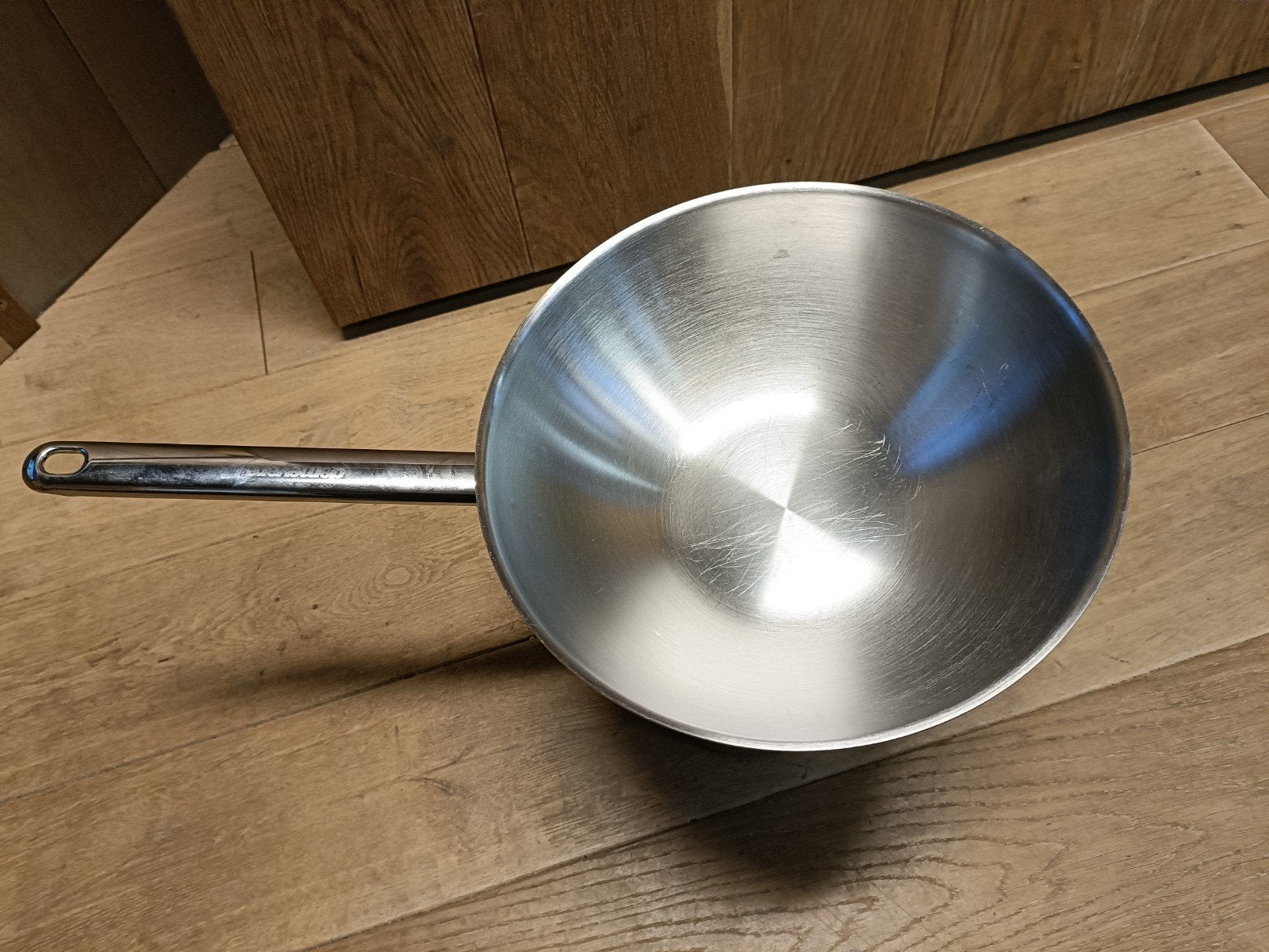 Demeyere wok, Ophalen, Zo goed als nieuw, Rvs, Wok