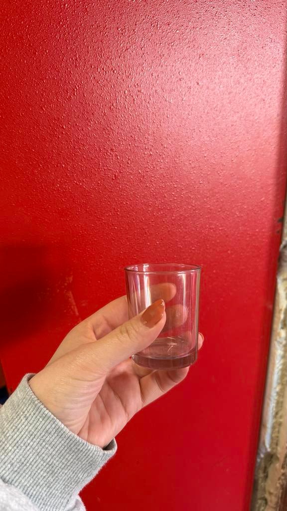 Glazen waxinelichthouder GRATIS, Ophalen, Overige materialen, Gebruikt, Overige kleuren