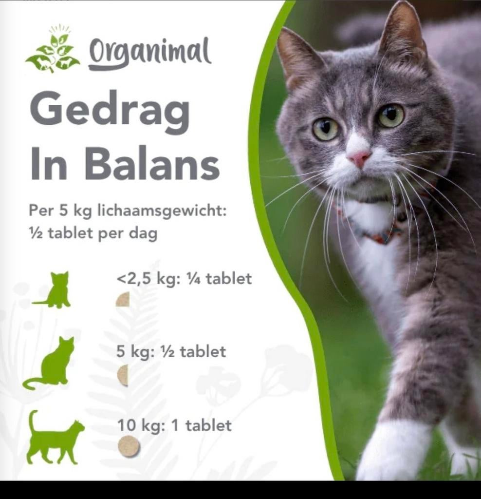 Gedrag in balans supplement Organimal, Ophalen of Verzenden, Kat