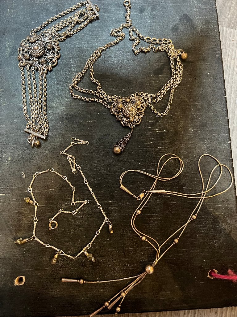 Vintage halfedelstenen ketting bedelketting sieradenset boho, Sieraden, Tassen en Uiterlijk, Kettingen, Overige materialen, Verstelbaar