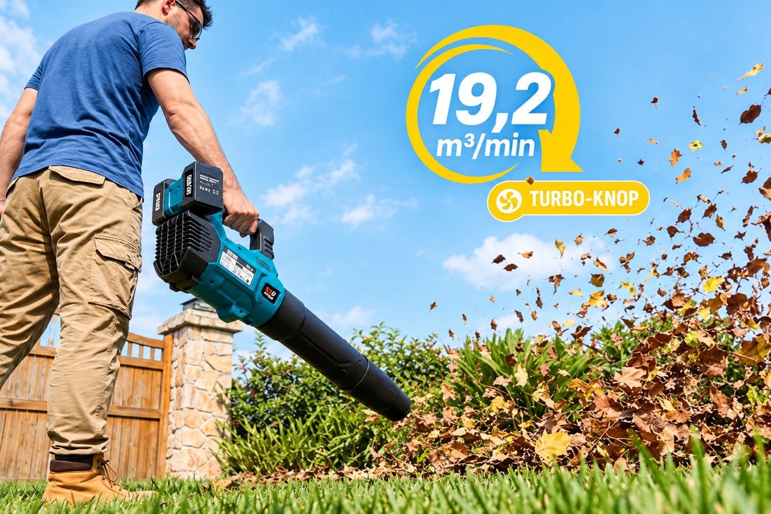 Turbo Bladblazer 36V met 4x 5.2Ah Accu. Makita® Compatible., Nieuw, Ophalen of Verzenden, Seesii for Makita®, Accu