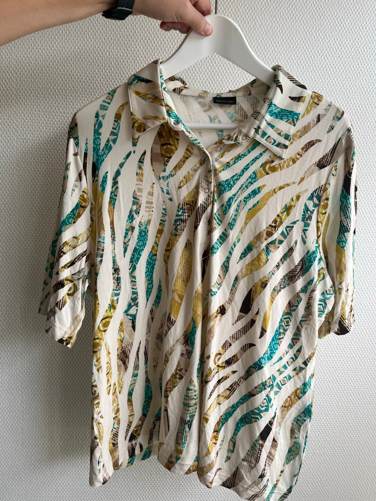 Barbara Lebek shirt Maat 46 - Weinig Gedragen, Ophalen of Verzenden, Zo goed als nieuw, Maat 46/48 (XL) of groter, Meerkleurig