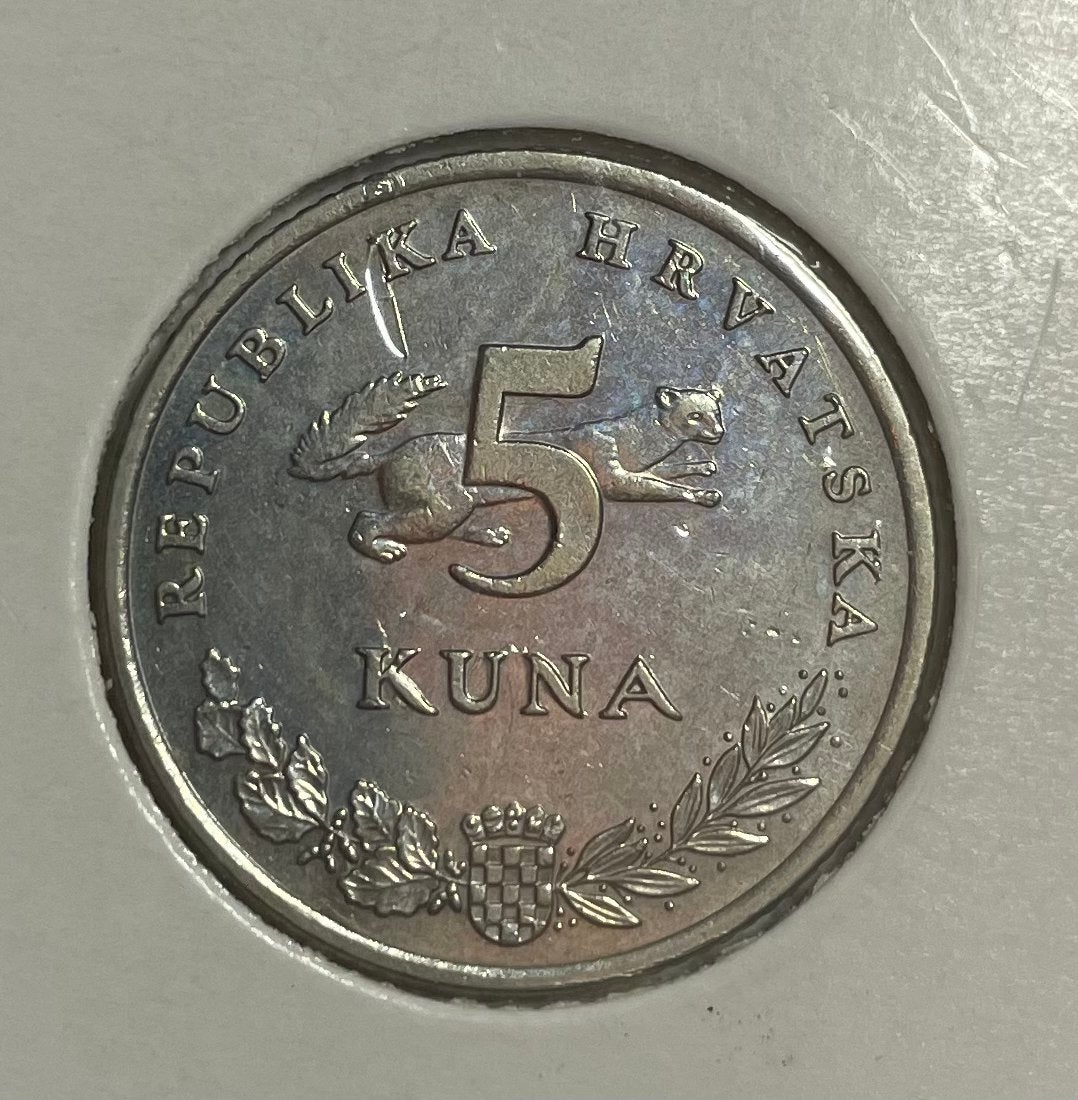 5 kuna Kroatië 1995, Ophalen of Verzenden, Overige landen